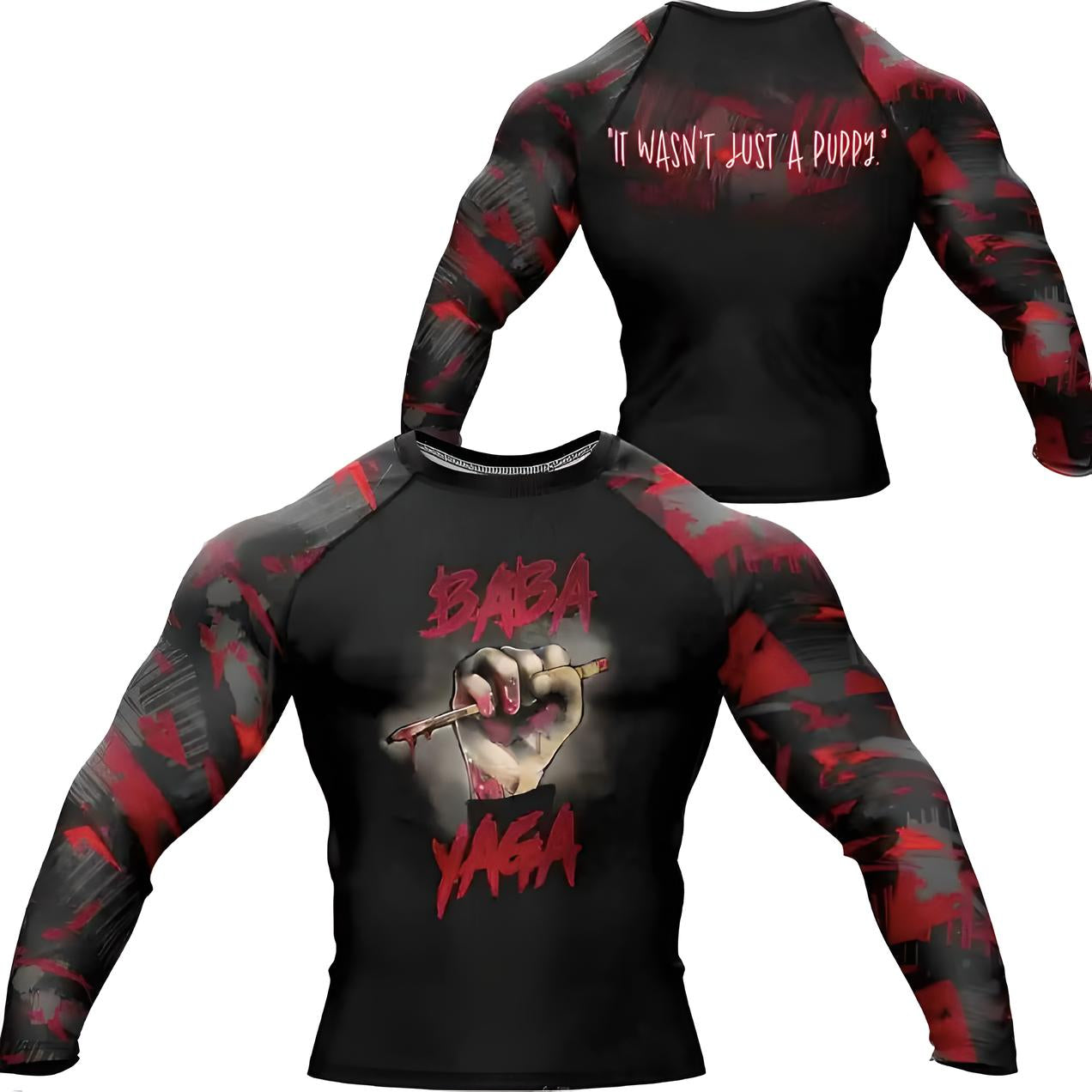 John Wick/Baba Yaga Long Sleeve Rash Guard BJJ MMA