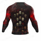 Evil Faces Long Sleeve BJJ MMA Rash Guard