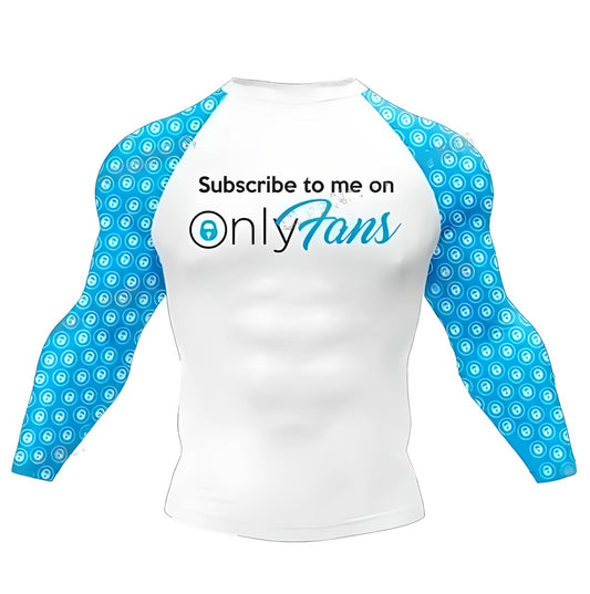 Onlyfans Long Sleeve Rash Guard No Gi BJJ MMA