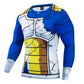 DBZ Vegeta Men's Rash Guard 3D printed shirt. Anime Cartoon Long/Short Sleeve base layer