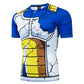 DBZ Vegeta Men's Rash Guard 3D printed shirt. Anime Cartoon Long/Short Sleeve base layer