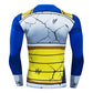 DBZ Vegeta Men's Rash Guard 3D printed shirt. Anime Cartoon Long/Short Sleeve base layer