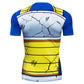 DBZ Vegeta Men's Rash Guard 3D printed shirt. Anime Cartoon Long/Short Sleeve base layer